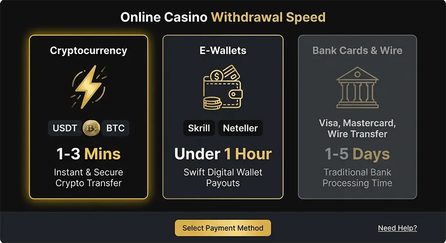 casino withdrawal speed